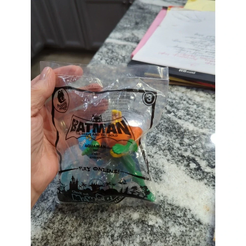 McDonalds Happy Meal Batman #3 TBATB Aquaman Toy! NEW! Un-Opened!!